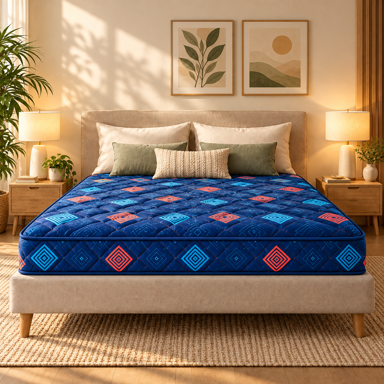 Blue WeddingSoft Mattress
